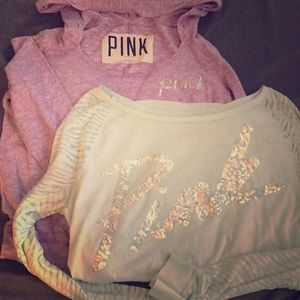 Lot of 2 Victoria’s Secret long sleeve shirts